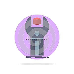 SDK, App, development, kit, programming Flat Color Icon Vector