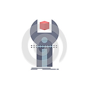SDK, App, development, kit, programming Flat Color Icon Vector