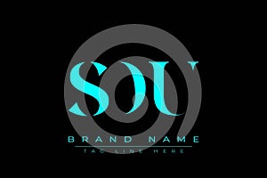 SDU abstract letter logo design