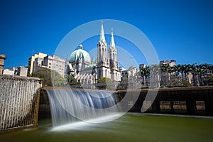 Se Cathedral in downtown Sao Paulo