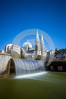 Se Cathedral in downtown Sao Paulo