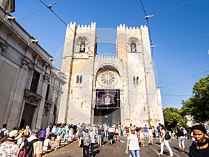 Se de Lisboa Cathedral during celebreations of Saint Anthony in