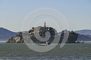 SE shore approach to Alcatraz, San Francisco, CA, USA