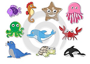 Sea Animal Stickers