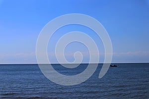 Sea background, bote in the sea background summer photo