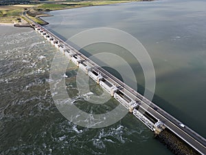 Sea barrier protection, Zeeland, The Netherlands