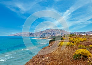 Sea bay in Torre di Gaffe, Agrigento, Sicily, Italy