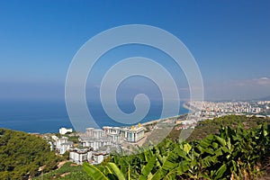 Sea beach in Alanya, Turkey. Beautiful landscape