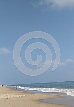 Sea beach horizon pondicherry