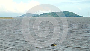 Sea and beach landscape, in Xixiang Dachan Bay, Shenzhen, China.