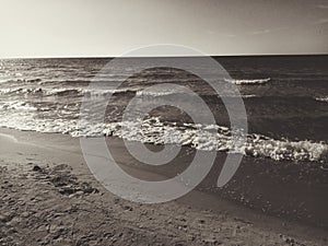 Seascape in monochrome