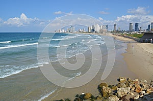 Sea beach. Tel Aviv, Israel