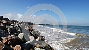 Sea, Beach and Wave at Aberdeen Coast