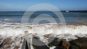 Sea, Beach and Wave at Aberdeen Coast