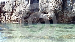 Sea beachs, Toro, rocks tides and caves, Llanes Spain Asturias, Playa Toro Consejo de Llanes Asturias photo