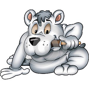 Sea-bear and ice lolly