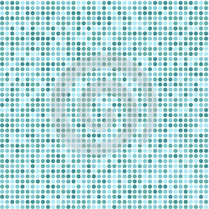 Sea blue circle dot mosaic pattern vector design