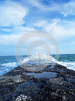 Sea and blue sky