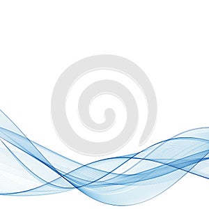 Sea blue wave. Abstract vector wave. eps 10