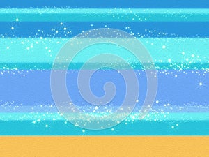 Sea blue waves background with textile texture of a cloth.