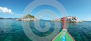 sea boat with Koh Lipe island-Panorama