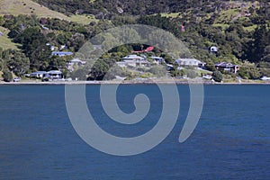 Sea, boats and hill