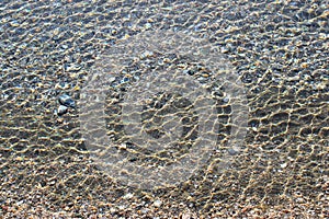 Sea bottom with pebbles
