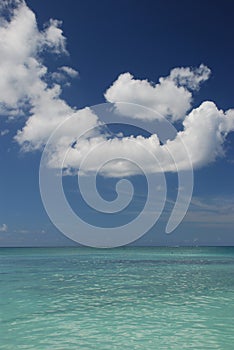 Sea and bright sky at Cayman