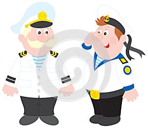 Sea captain and sailor