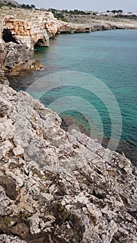 Sea cave Grotta in Santa Maria di Leuca, Southern Italy