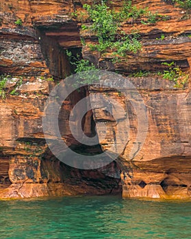 Sea Cave on Lake Superior at the Apostle Islands