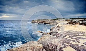 The sea caves at Cape Solander