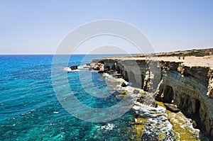 Sea caves in Cyprus near Agia Napa