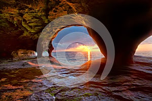 Sea Caves on Lake Superior photo