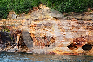 Sea Caves at Pictured Rocks National Lakeshore photo