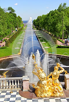 Sea Channel in Peterhof Palace