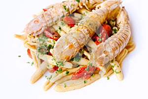 Sea cicadas pasta