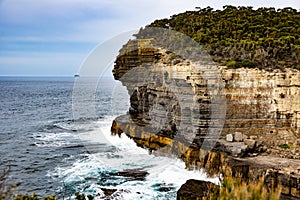 Sea clif in Tasmania, Australia