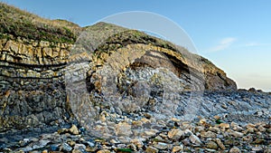 Sea Cliff at Cocklawburn Beach