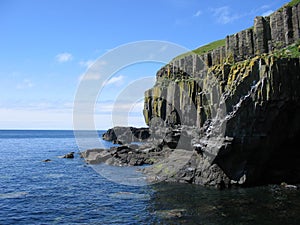 Sea cliffs near Carsaig, Mull