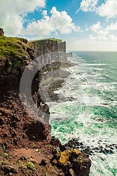 Sea cliffs in Orkney, Scotland, UK.