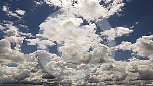 A sea of clouds practically hides the sky in early summer