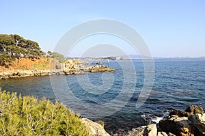 Sea and coast in Bandol, France