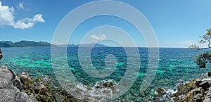 sea coast and blue sky in Lipe Island,