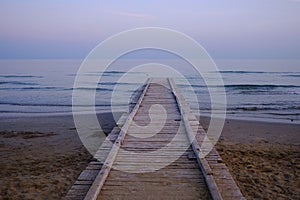 The sea coast near Lido di Jesolo photo