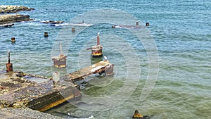 Sea coast in Novorossysk, Russia