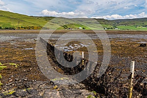 Sea coast during outflow