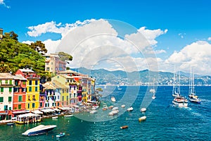 Sea coast in Portofino, Italy