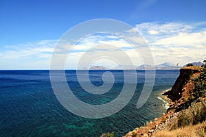 Sea coast summer landscape, Italy