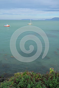 Sea in Conwy, Wales